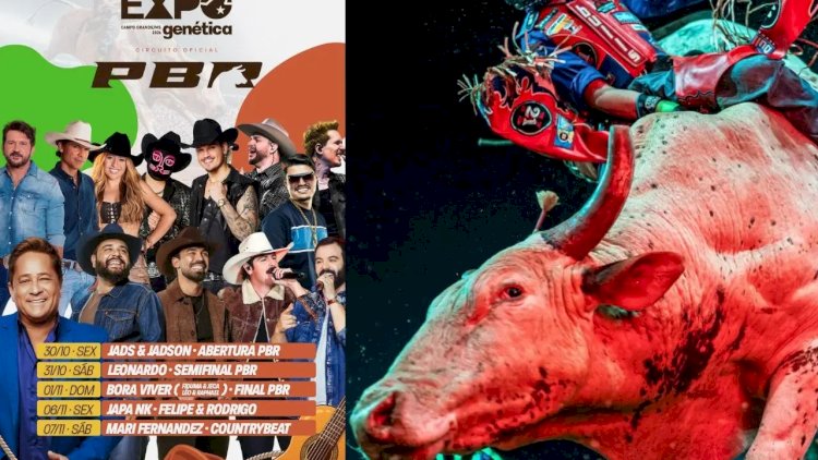 Expogenética MS terá maior rodeio do mundo e shows com Leonardo, Jads & Jadson e muito mais; confira agenda completa