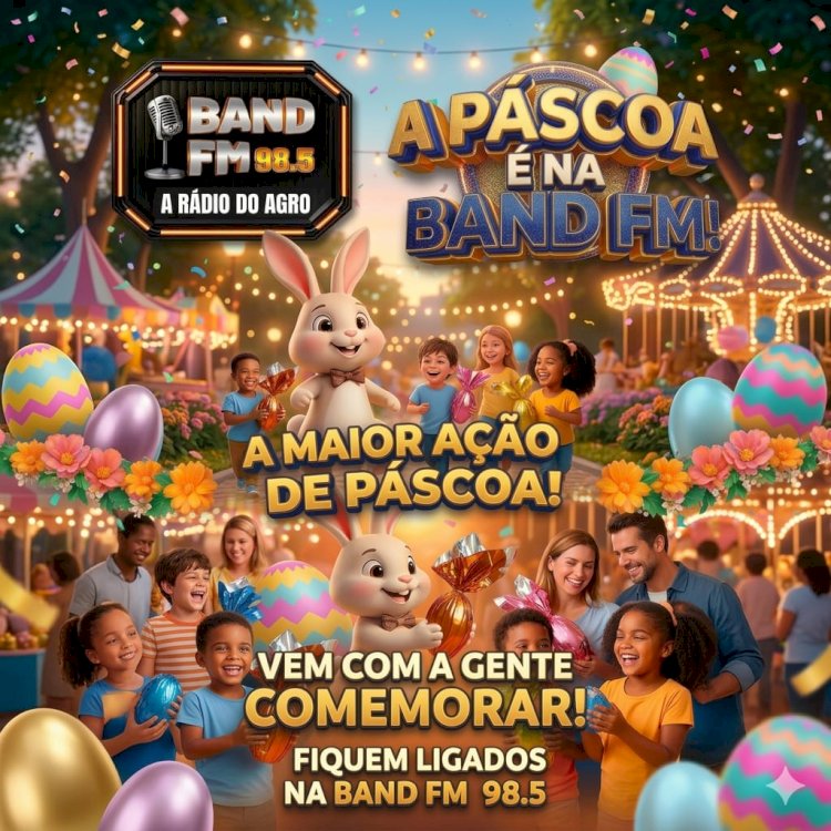 Band FM prepara grande ação de Páscoa para crianças em Bandeirantes (MS)