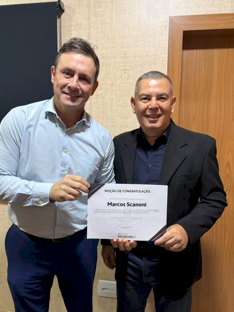 Campo Grande reconhece liderança empresarial na segurança privada com Moção Honrosa a Marcos Cézar Coutinho Scanoni